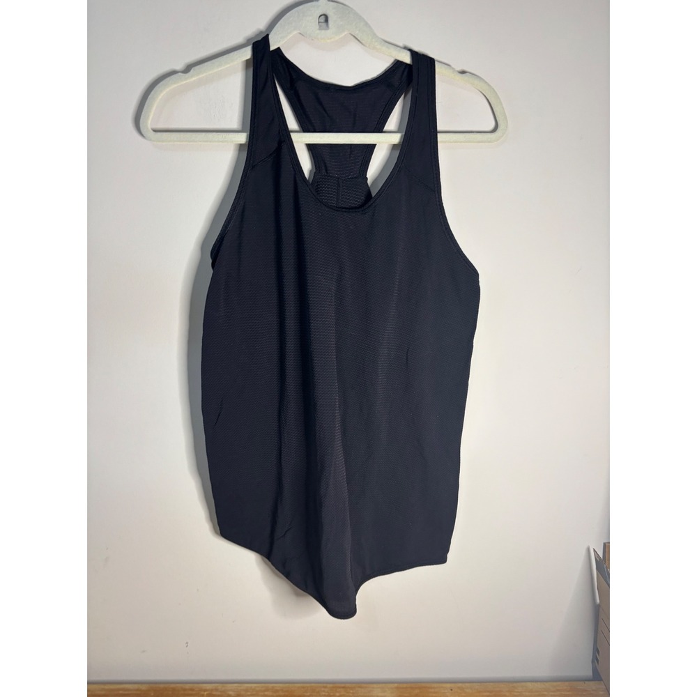 Lululemon Athletica Black Racerback Tank Top Athletic Workout Gym Size 8